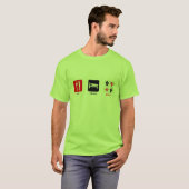 Eat Sleep Poker T-shirt (Voorkant volledig)