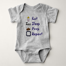 Eat Sleep Poop Repeat Romper