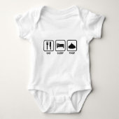 Eat Sleep Poop Romper (Voorkant)