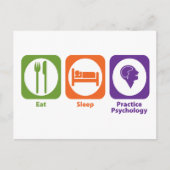 Eat Sleep Practice Psychology Briefkaart (Voorkant)