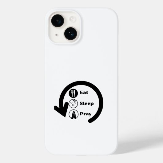eat sleep pray repeat Case-Mate iPhone case (Achterkant)