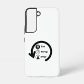 eat sleep pray repeat samsung galaxy hoesje (Achterkant)