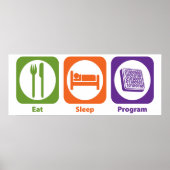 Eat Sleep Program Poster (Voorkant)