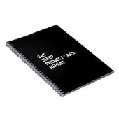 Eat Sleep Project Cars herhalen Notitieboek (Rechterzijde)