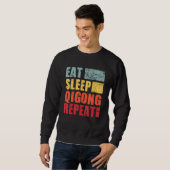 Eat Sleep Qigong Repat Trui (Voorkant volledig)