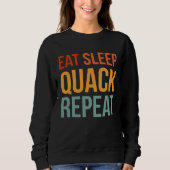 Eat Sleep Quack Repeat Duck Hunting Trui (Voorkant)