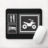 Eat Sleep QUAD! Muismat (Met muis)