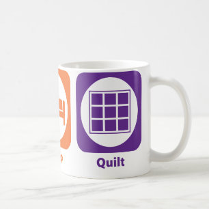 Eat Sleep Quilt Koffiemok