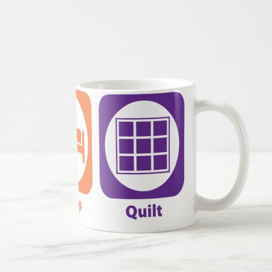 Eat Sleep Quilt Koffiemok (Rechts)