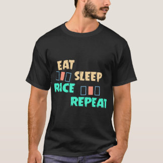 Eat Sleep Race Herhaal T-Shirt – Racen Lifestyle