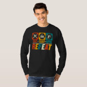 Eat Sleep Rapping Repeat Rapper Rap Hip Hop T-shirt (Voorkant volledig)