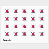 Eat Sleep RASPBERRIES Ronde Sticker (Vel)