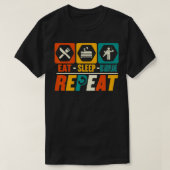 Eat Sleep RC Airplane Repeat  Funny RC Plane Pilot T-shirt (Design voorkant)