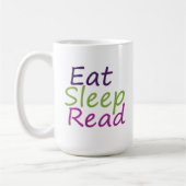 Eat Sleep Read Koffiemok (Links)