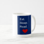 Eat Sleep Read mok (Voorkant rechts)