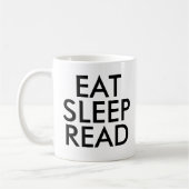 Eat Sleep Read mok | Kute Book Lover Slogan Mok (Links)