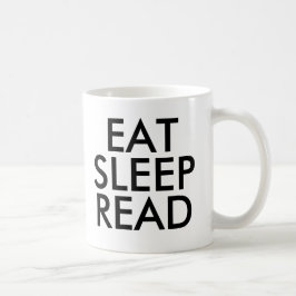Eat Sleep Read mok | Kute Book Lover Slogan Mok
