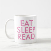 Eat Sleep Read mok | Kute Book Lover Slogan Mok (Links)