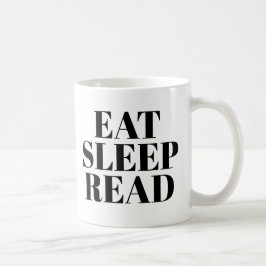 Eat Sleep Read mok | Kute Book Lover Slogan Mok
