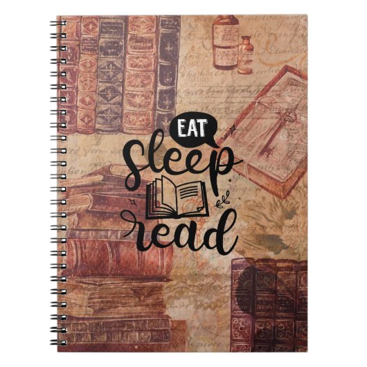 Eat Sleep Read Notitieboek (Voorkant)