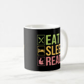 Eat Sleep Read Nrd Book Koffiemok (Voorkant rechts)