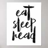 Eat Sleep Read Poster (Voorkant)