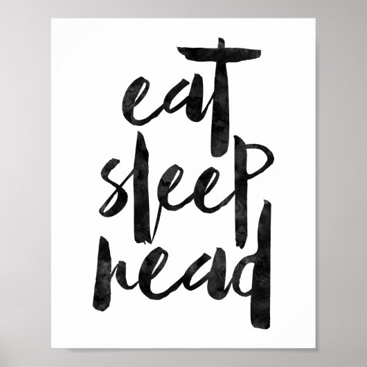 Eat Sleep Read Poster (Voorkant)