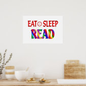 Eat Sleep Read Poster (Keuken)