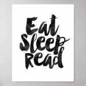 Eat Sleep Read Poster (Voorkant)