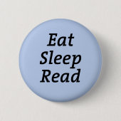 Eat Sleep Read Ronde Button 5,7 Cm (Voorkant)