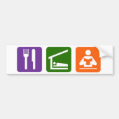 Eat Sleep Reading Bumpersticker (Voorkant)
