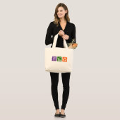Eat Sleep Recyclen Grote Tote Bag (Voorkant (model))