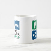 Eat Sleep Recyclen Koffiemok (Center)