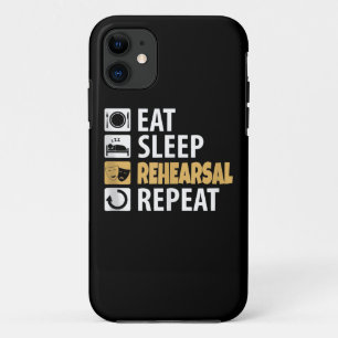 Eat Sleep Rehearings Herhalen Case-Mate iPhone Case