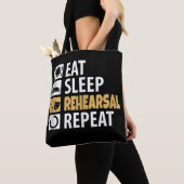 Eat Sleep Rehearings Herhalen Tote Bag (Dichtbij)