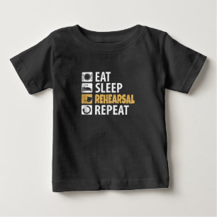 Eat Sleep Rehearsal Herhaling - Theater Quotes Act