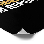 Eat Sleep Rehearsal Herhaling - Theater Quotes Act Poster (Hoek)