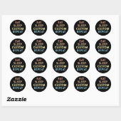 Eat Sleep Repeat Personalized Gift  Ronde Sticker (Vel)