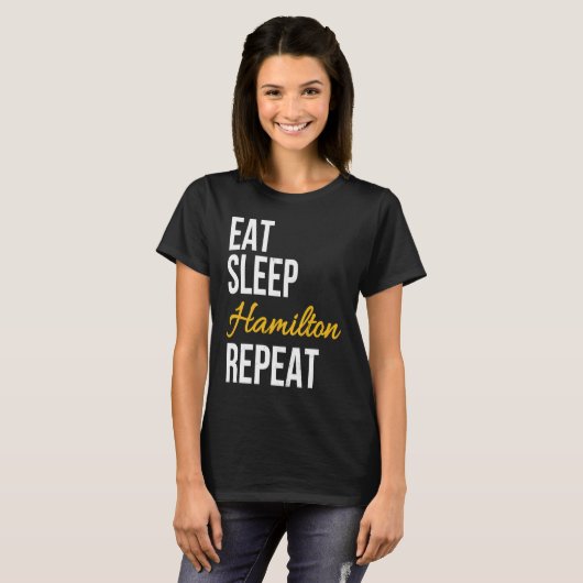 Eat Sleep Repeteren Alexander Hamilton Repat T-shirt (Voorkant volledig)