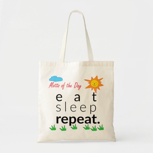 Eat Sleep Repo Bag Tote Bag (Voorkant)