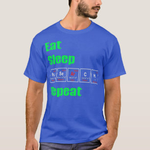 Eat Sleep Research Herhaal 19 T-shirt