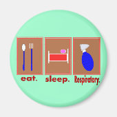 Eat Sleep Respiratory Magneet (Voorkant)
