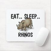 Eat Sleep RHINOS Muismat (Met muis)