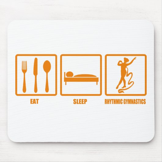 Eat Sleep Rhythmic Gymnastiek Muismat (Voorkant)