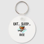 Eat Sleep RICE Sleutelhanger (Voorkant)