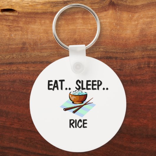 Eat Sleep RICE Sleutelhanger (Voorkant)