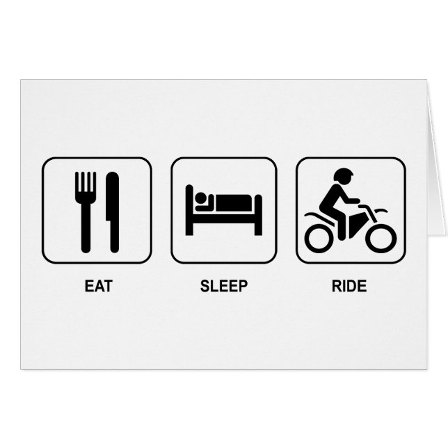 Eat Sleep Ride (Voorkant Horizontaal)
