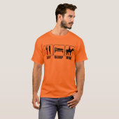 Eat Sleep Ride a Horse Horseback Rider T-shirt (Voorkant volledig)