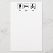 Eat Sleep Ride Briefpapier (Voorkant)