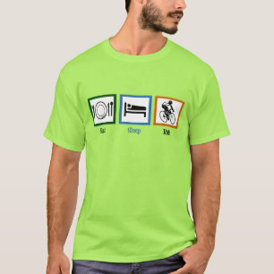 Eat Sleep Ride (fietsers) T-shirt